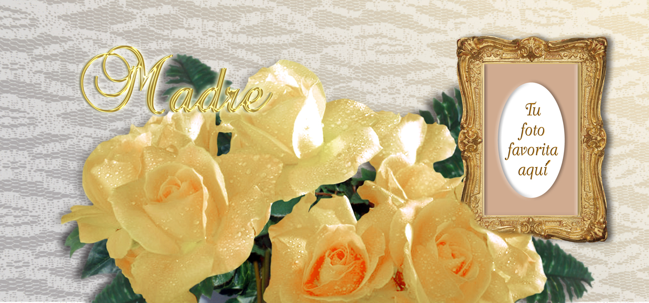 Bouquet Of Roses Yellow Yellow Madre (Spanish)